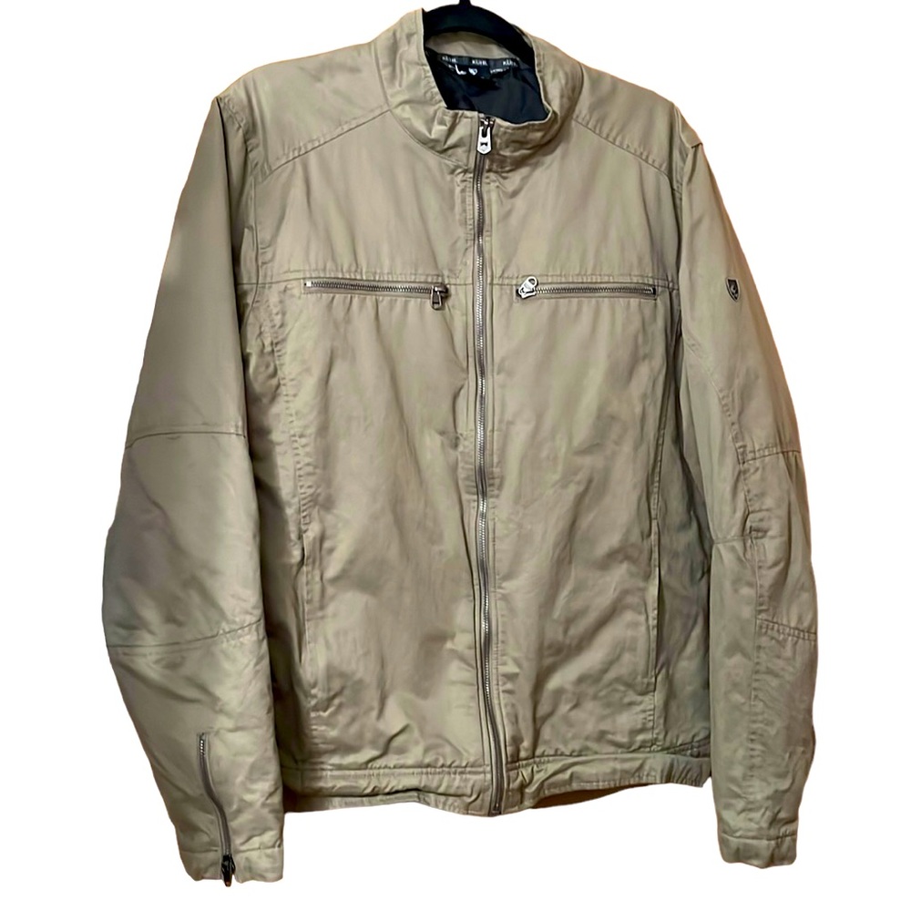Kuhl Born in the Mountains Taupe Padded Quilted Men’s Jacket Size L